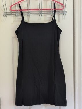 Black Athleisure Dress, M